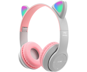 سماعات رأس p47m Cat P47m بلوتوث (رمادي) سماعات بلوتوث P47m الرصاصي