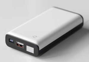 JOYROOM باور بانك Joyroom بقدرة 30 وات وسعة 10000 مللي أمبير في الساعة مع كابلات Lightning وUSB-C مدمجة، أسود (JR-PBC06)